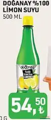 DOĞANAY %100 LİMON SUYU 500 ML fiyat ve kampanya bilgisi